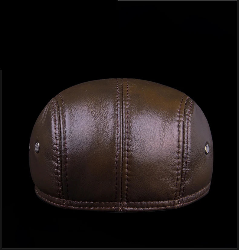 LMS Cowhide Leather Dad Hat
