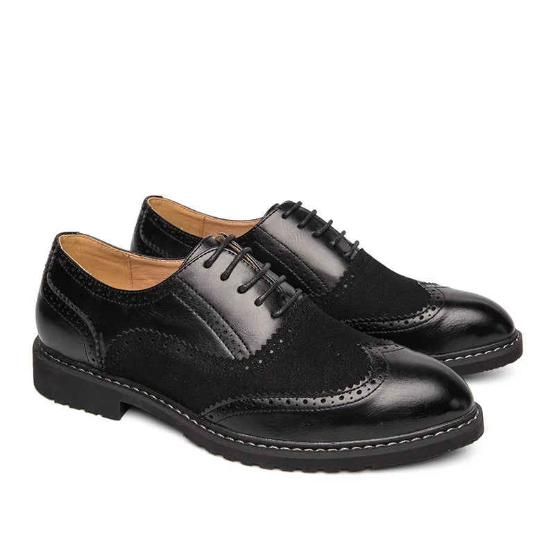 Business Leather Loafers Brogue Shoes