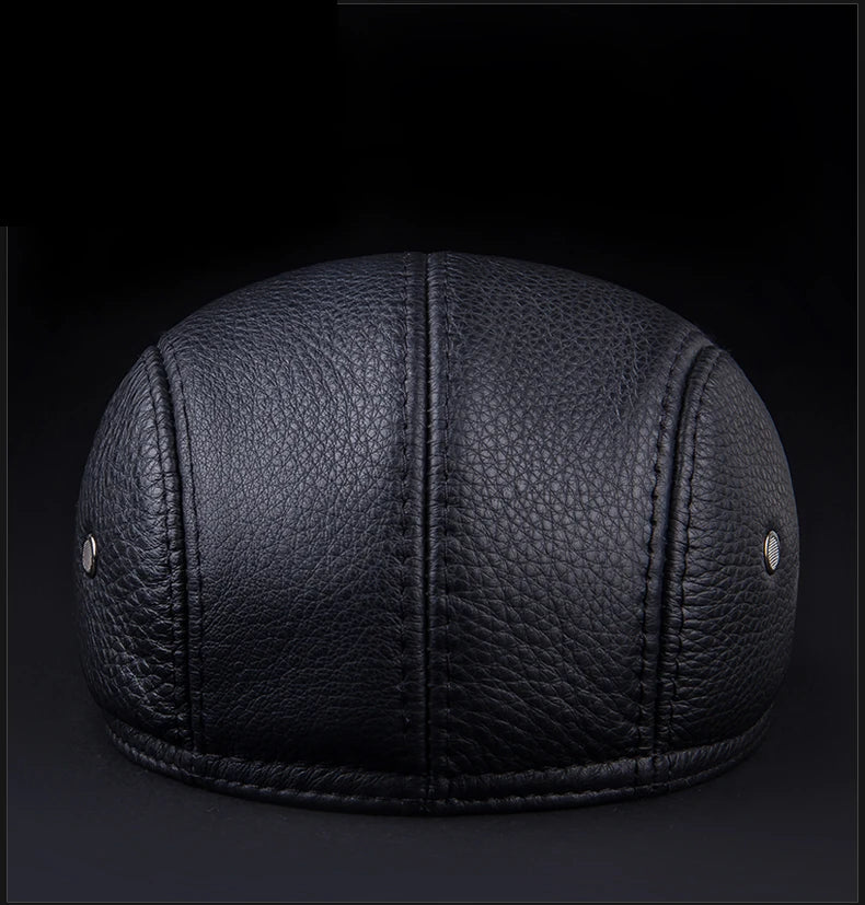 LMS Cowhide Leather Dad Hat