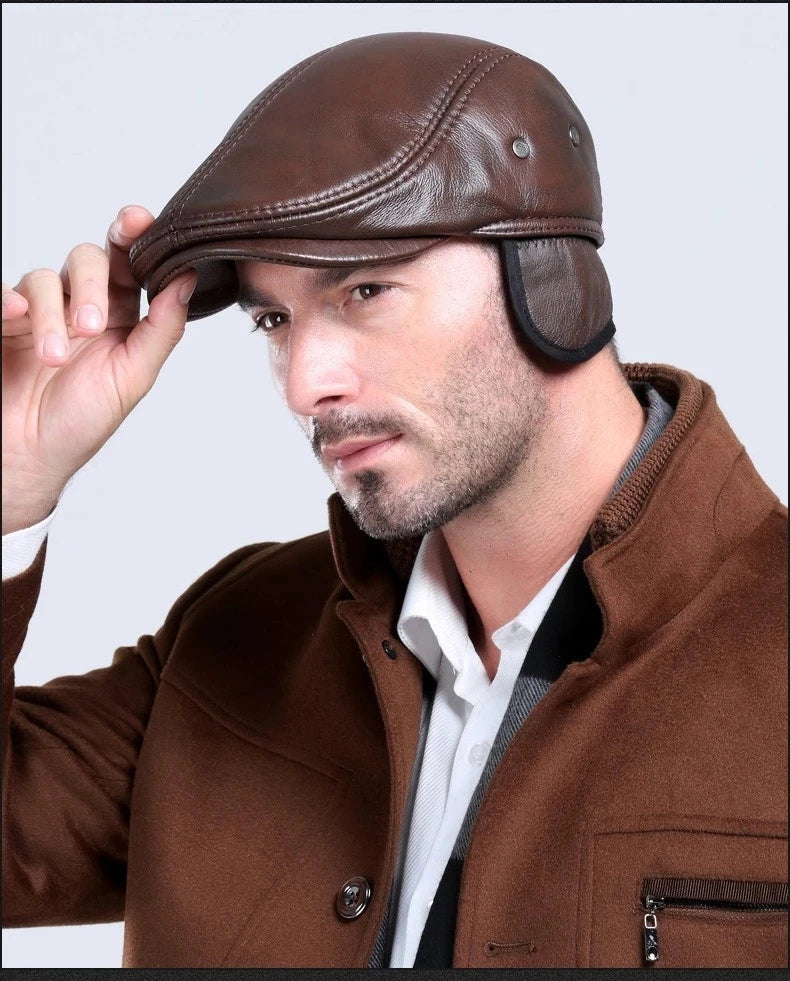 LMS Cowhide Leather Dad Hat