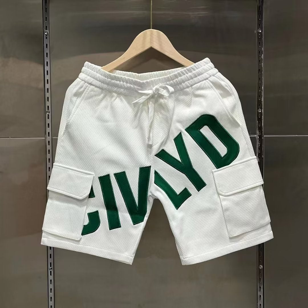 Green Twill Shorts