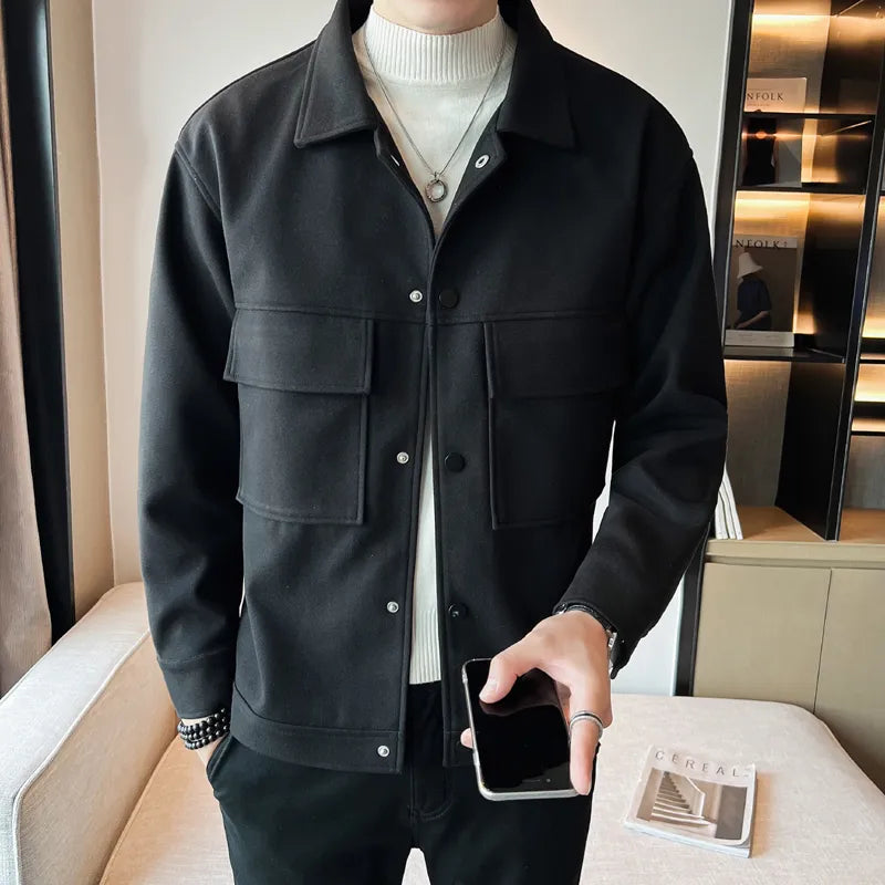 LMS Woolen Casual Coats