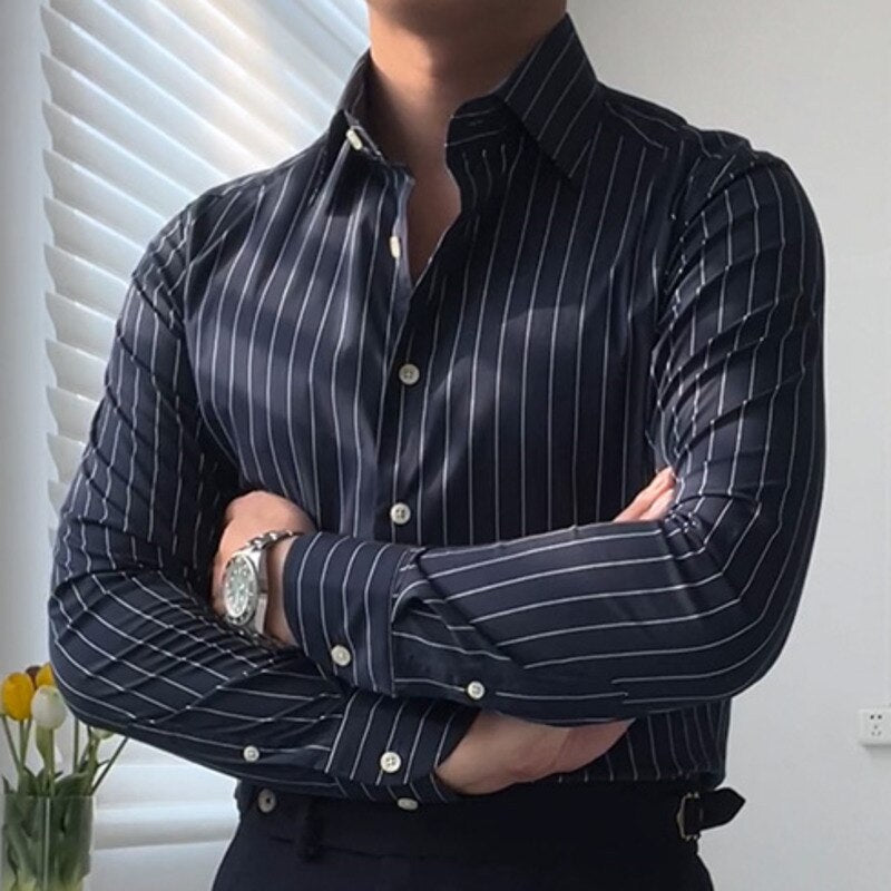 Classic Stripe Casual Shirt