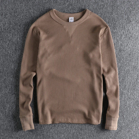 Retro Waffle Knitted T-shirt