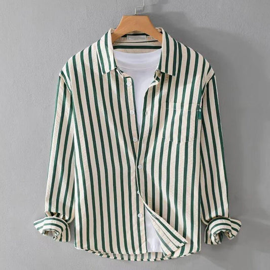 Elegant Slight Stretch Striped Shirts