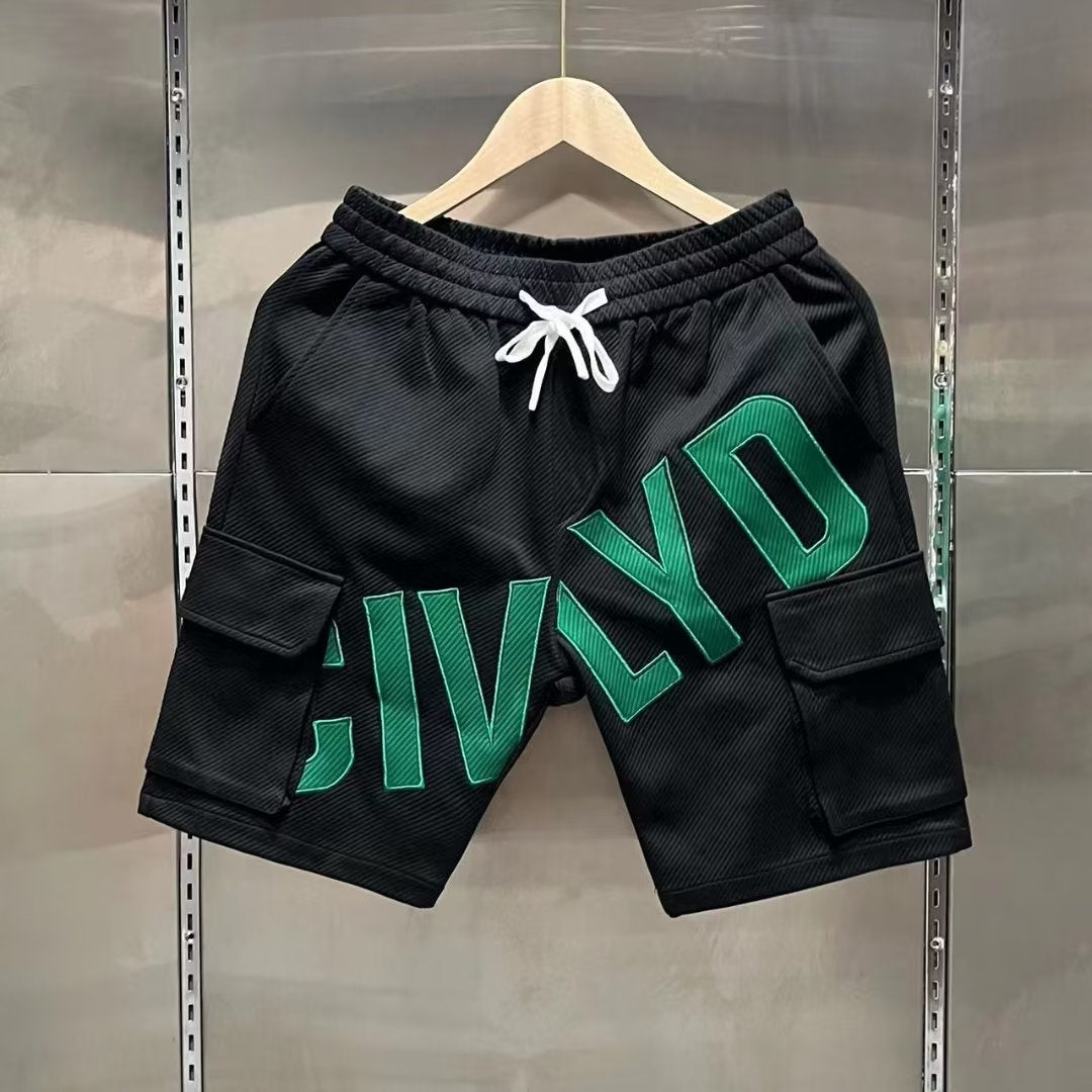Green Twill Shorts