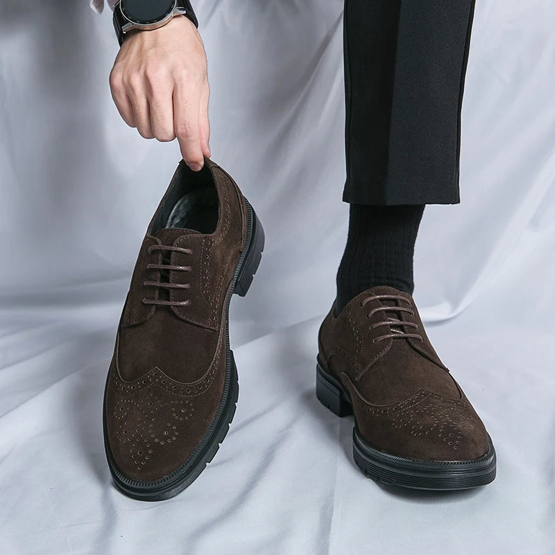 Oxford Suede Leather Shoes