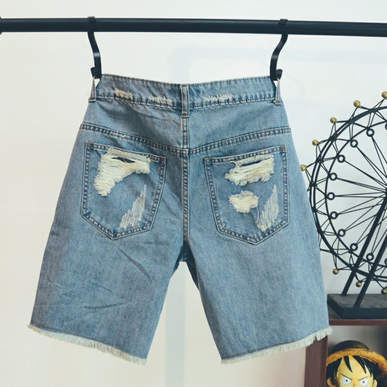 LMS Stonewashed Short Jeans