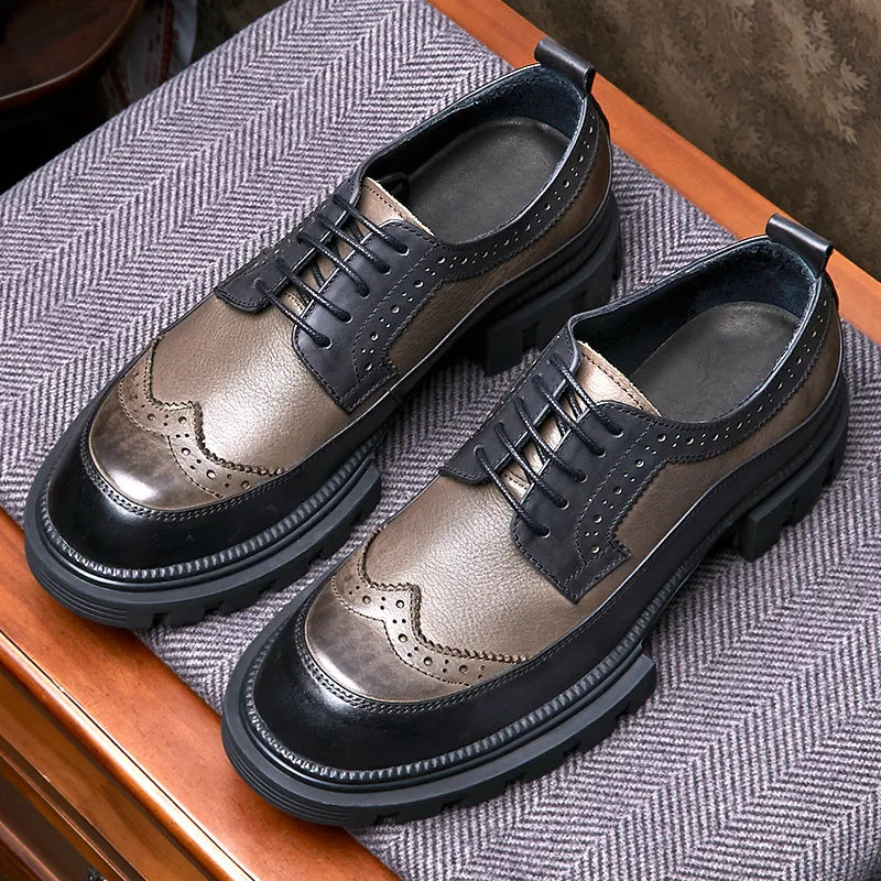 British Retro Brogue Shoes