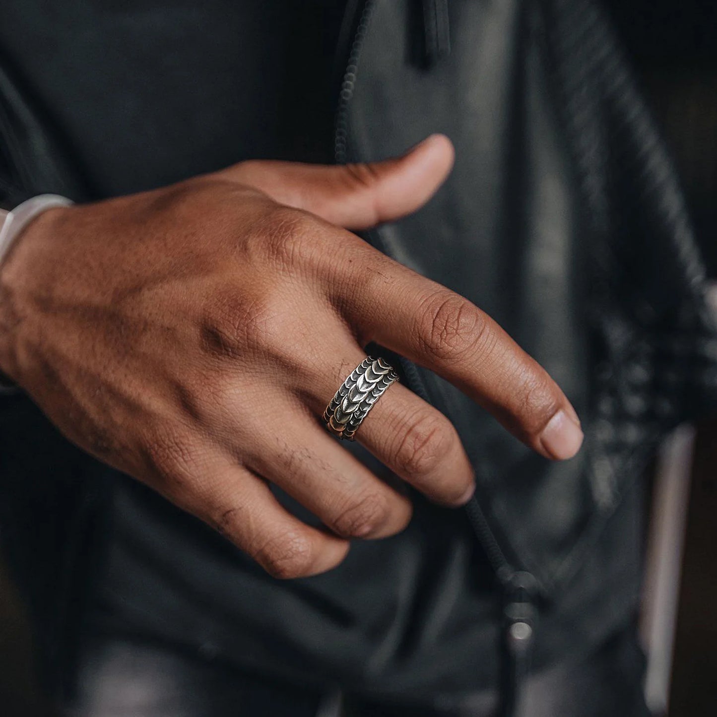 Feather Carved Rings