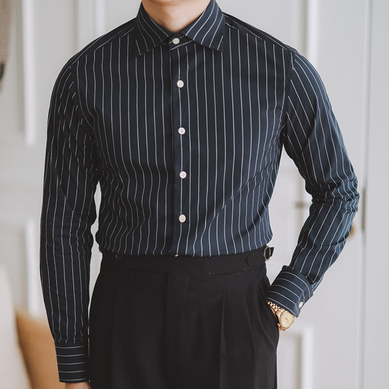 Italian Splayed Collar Shirt
