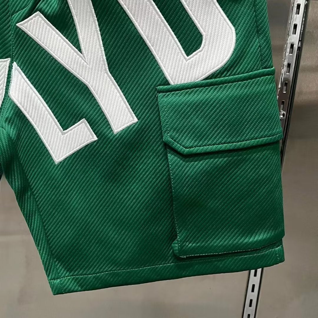 Green Twill Shorts