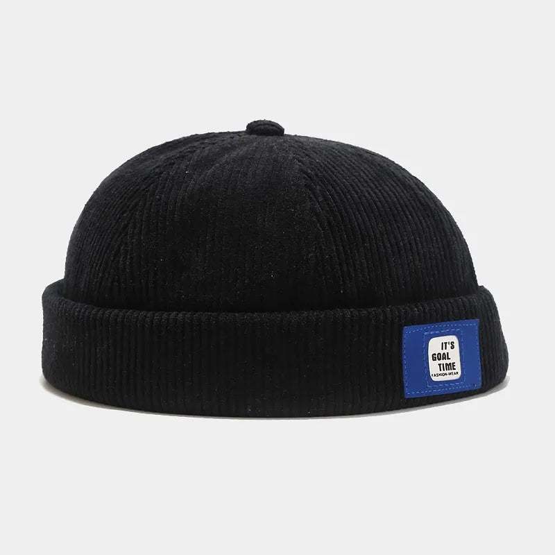 Vintage Corduroy Brimless Hat