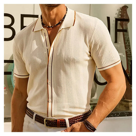 Ice knitted Casual Shirts