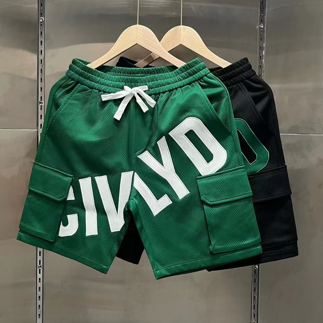 Green Twill Shorts