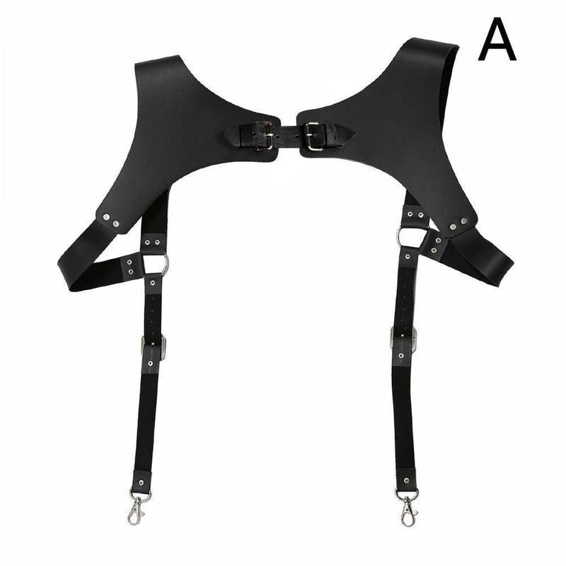 LMS Style Leather Straps Suspenders