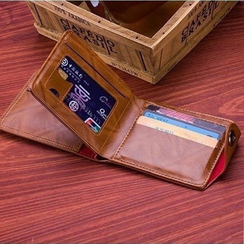 Slim Wallet for Men US $100 Dollar Bill Wallet PU Leather Billfold Card Holder Purse Pu Leather Card Holder Wallet
