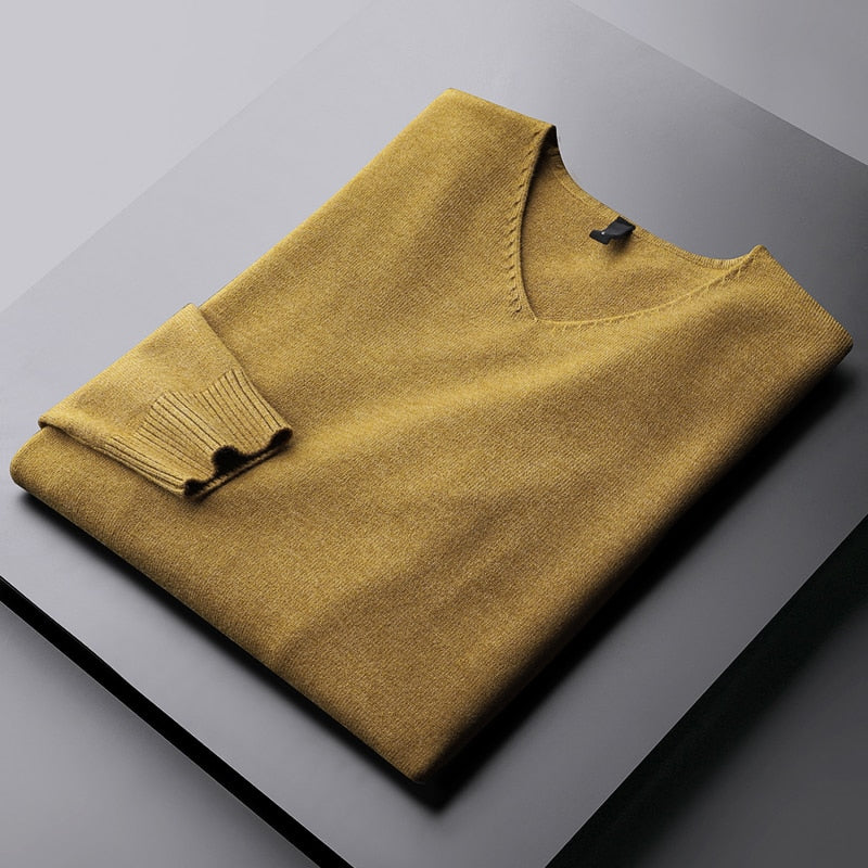 LMS V Neck Casual Sweaters