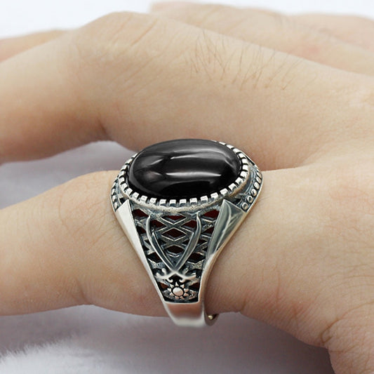 LMS Onyx Stone Craft Ring
