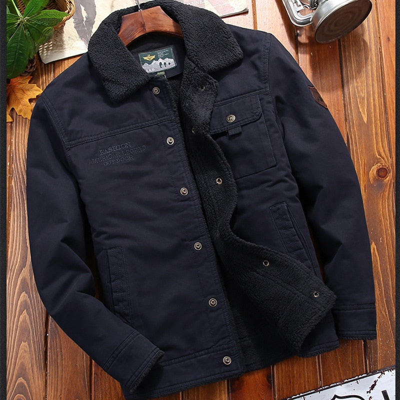 LMS Corduroy Denim Winter Jacket