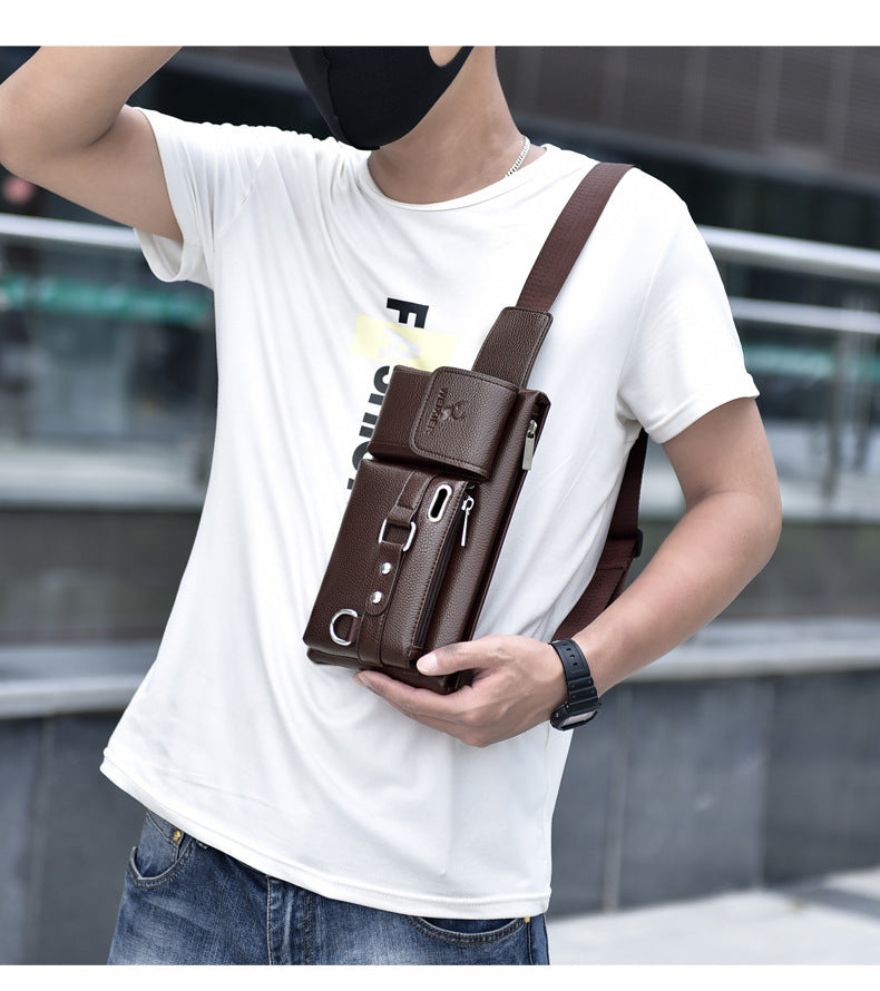 Leather Male Cross Belt Bag