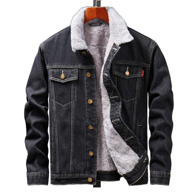 LMS Plush Denim Jacket