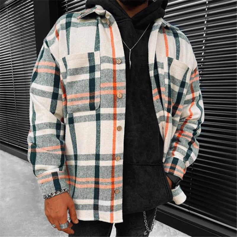 LMS Fashion Plaid Warm Shirts
