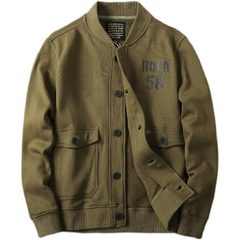 Retro Baseball Knitted Jacket