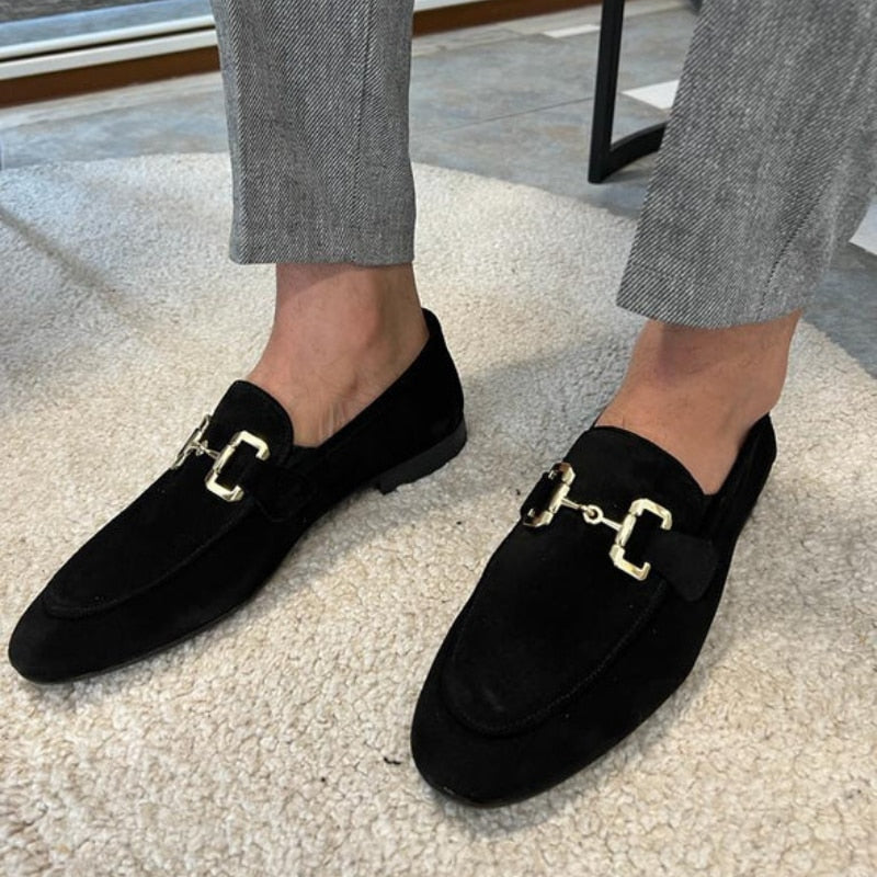 LMS Faux Suede Dress Shoes