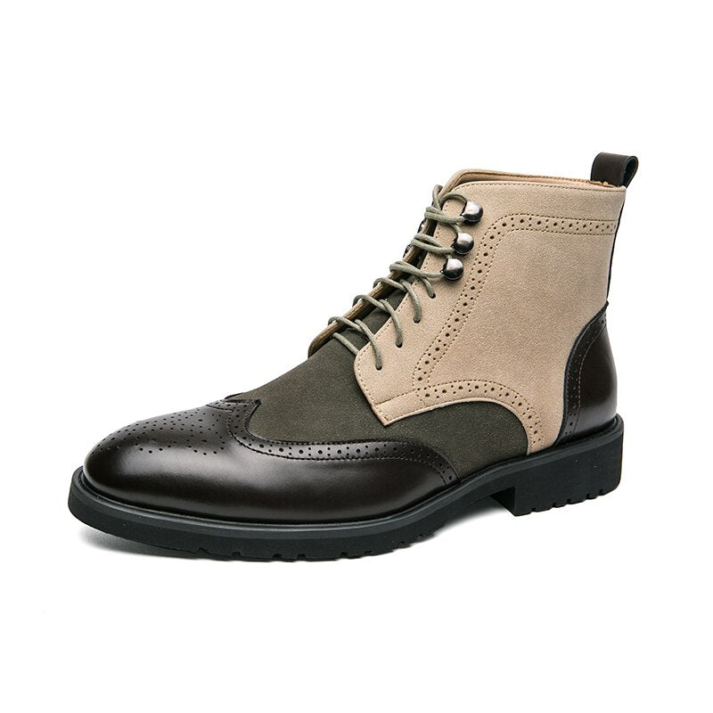 LMS Block Mixed Colors Ankle Boots