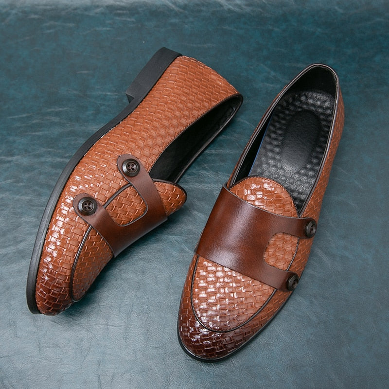LMS Double Buckle Monk Shoes