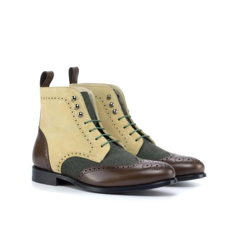 LMS Block Mixed Colors Ankle Boots