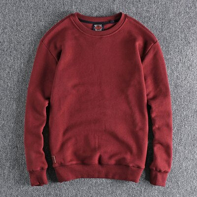 Retro Solid Color Sweatshirt