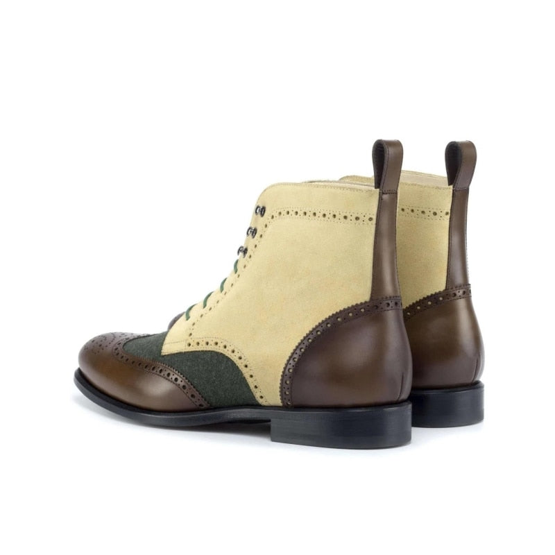 LMS Block Mixed Colors Ankle Boots