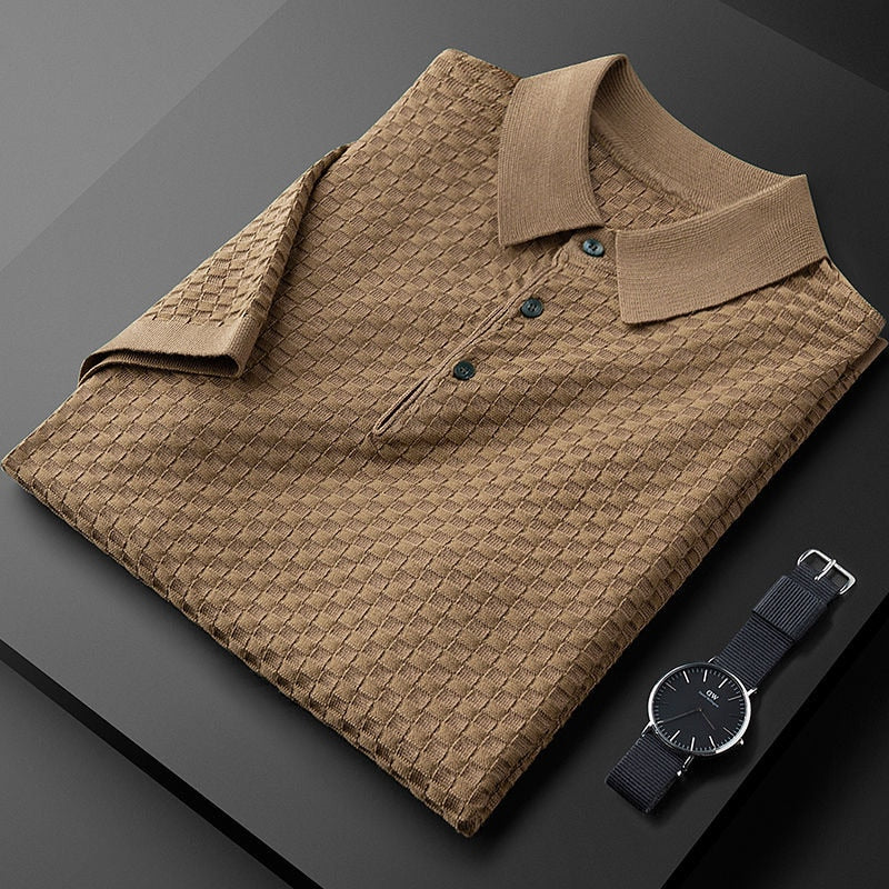 Premium waffle knitted Polo Shirt