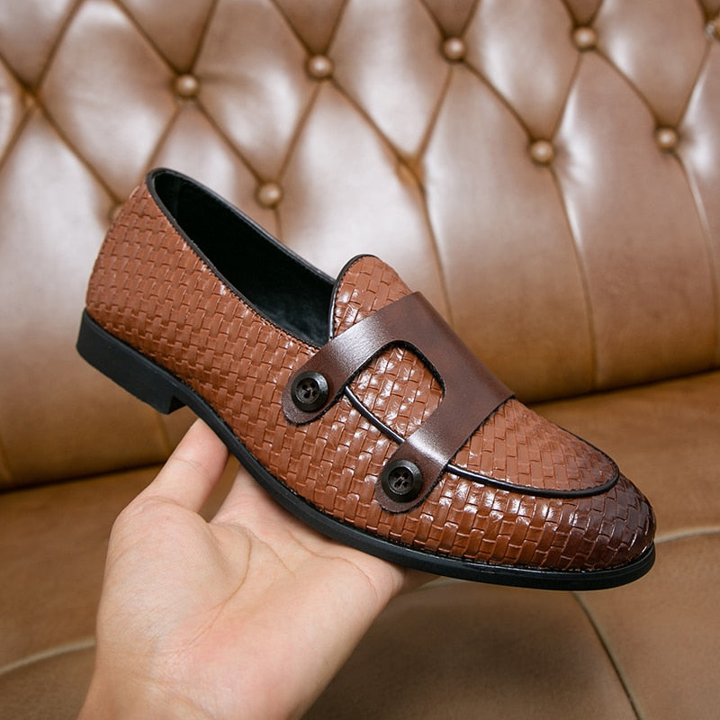 LMS Double Buckle Monk Shoes