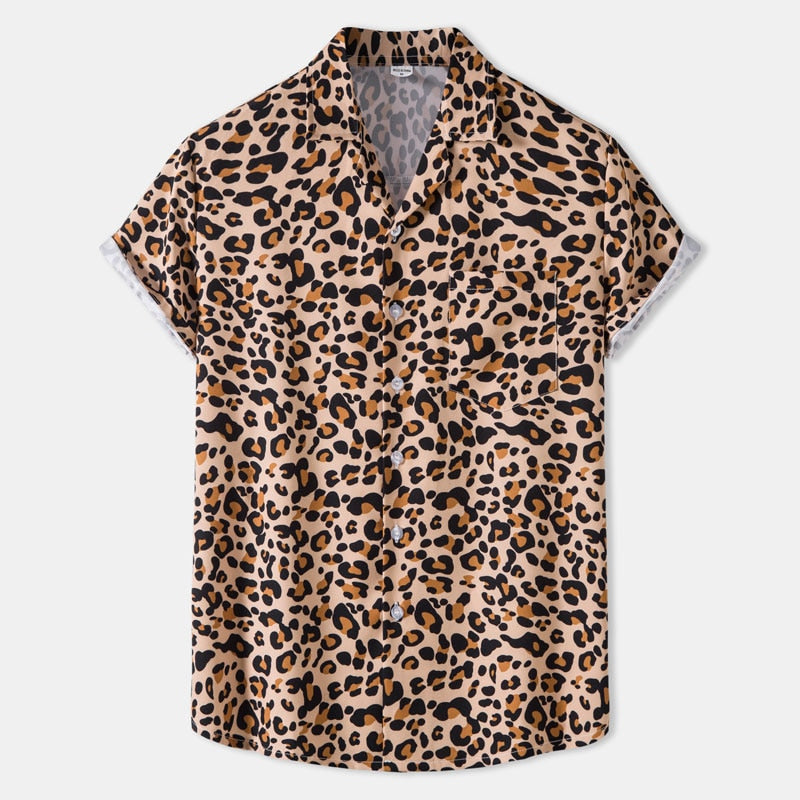 Leopard Print Hawaiian Shirt