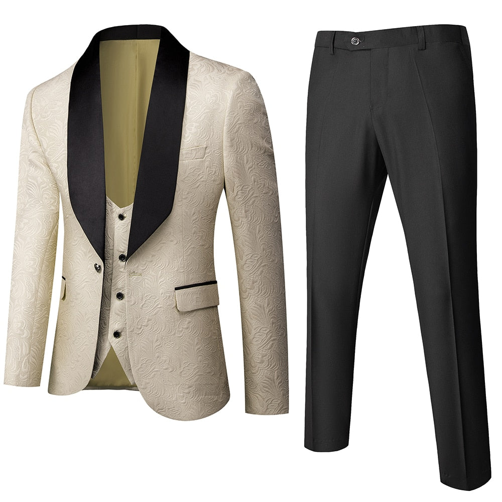 Banquet Feather Blazer 3 Set Suits