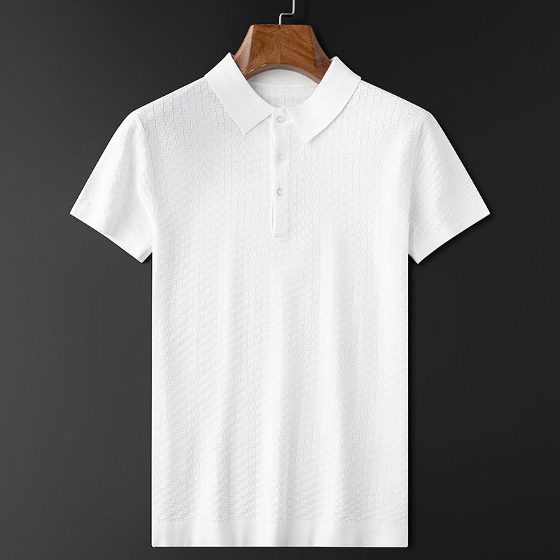 Premium waffle knitted Polo Shirt