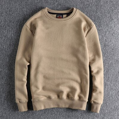 Retro Solid Color Sweatshirt