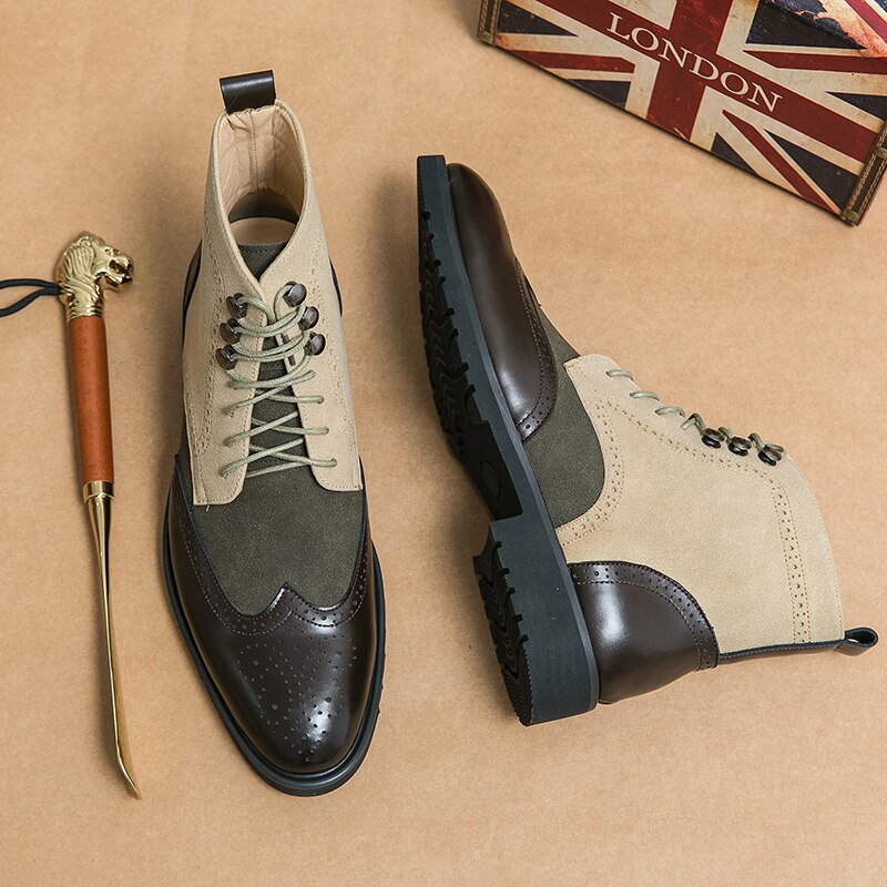 LMS Block Mixed Colors Ankle Boots