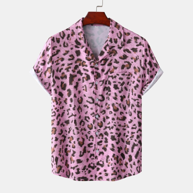 Leopard Print Hawaiian Shirt