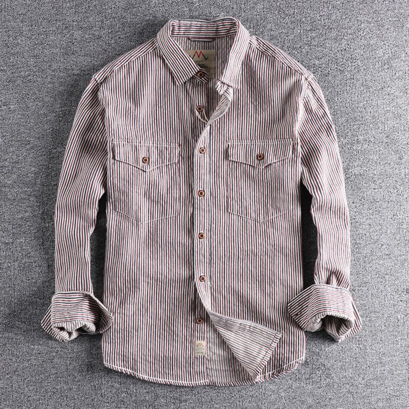 LMS Casual Striped Shirts