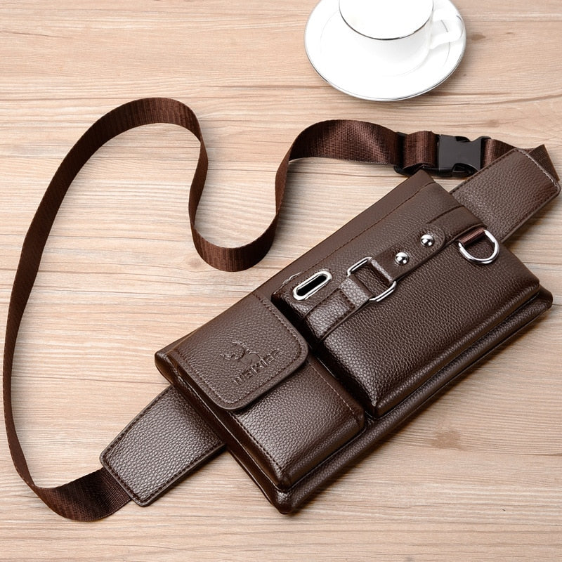 Leather Male Cross Belt Bag