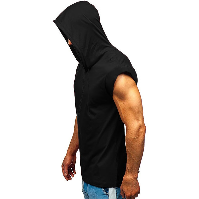 Slim Fit Armless Hoodies
