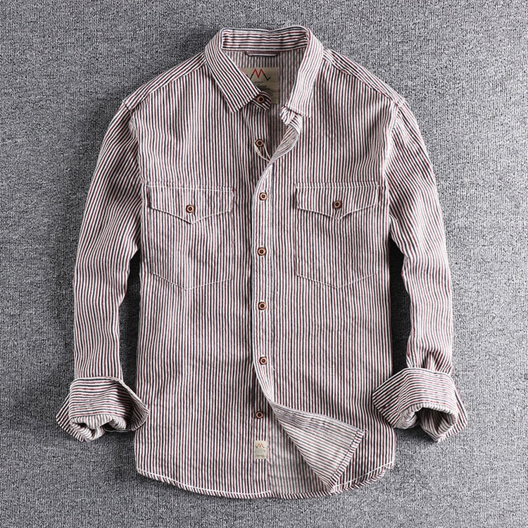 LMS Casual Striped Shirts