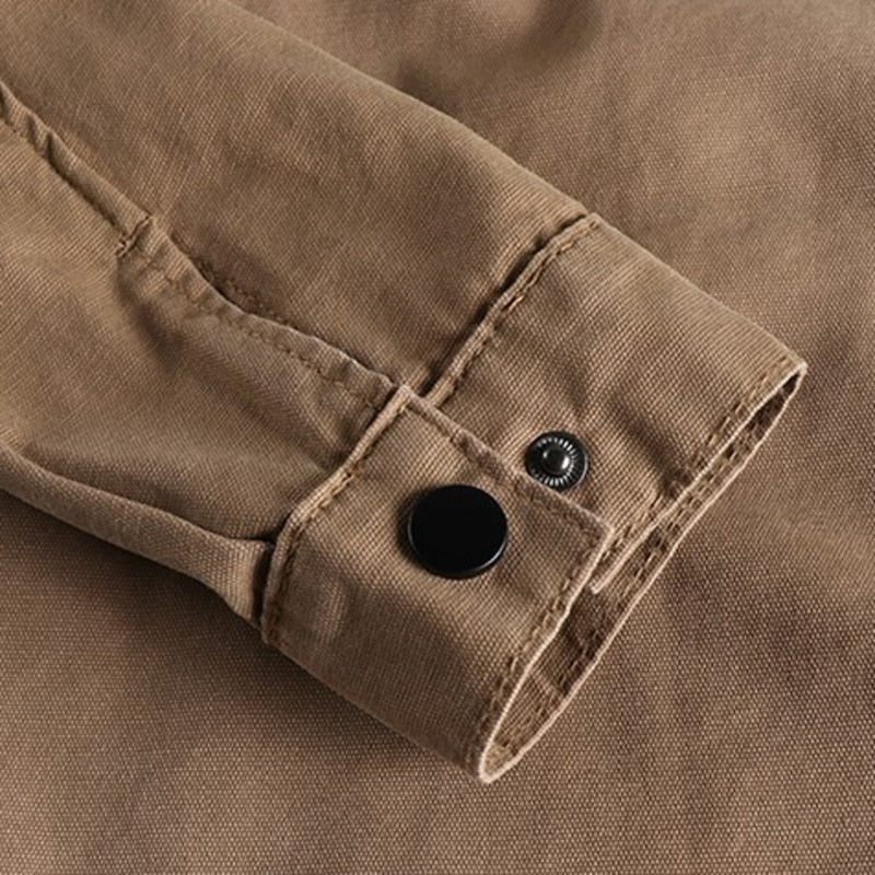 Military Long Sleeve Shirt Jackets