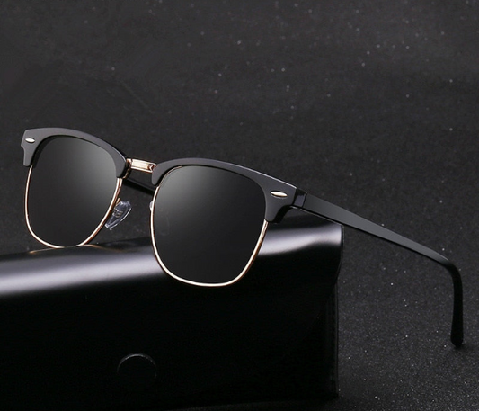 Classic Polarized Rivet Male Fashion Mirror Sunglass