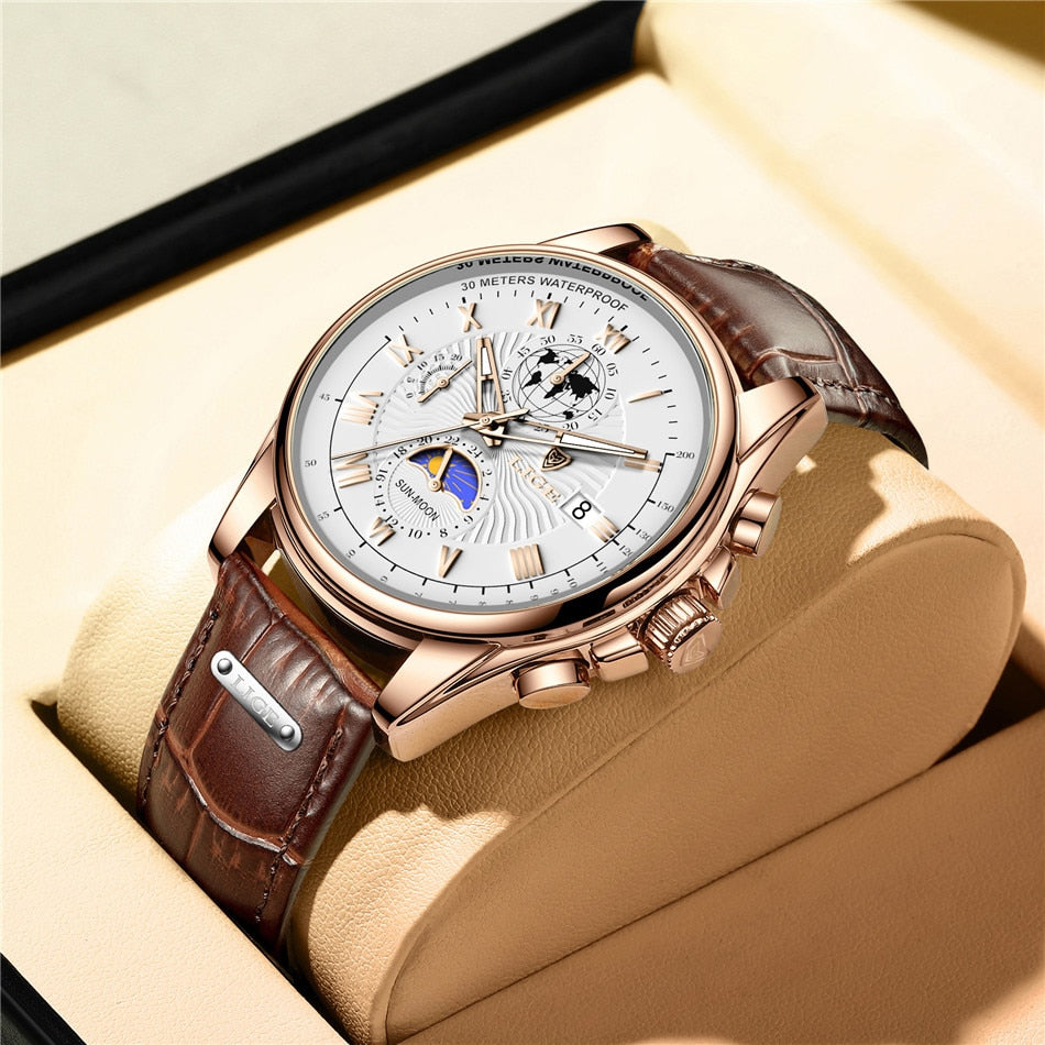 Casual Leather Quartz Watch