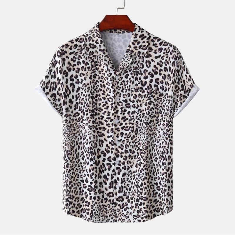 Leopard Print Hawaiian Shirt